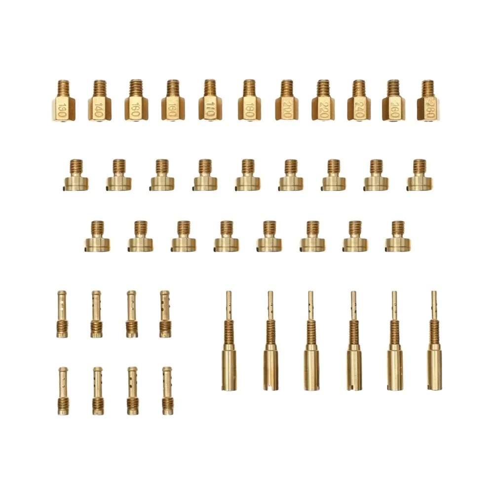 For Mikuni VM28 VM4 VM22 Jet Kit 42 Pieces Main and Jets for Carburetor Tuning and Air Fuel Mixture Optimization
