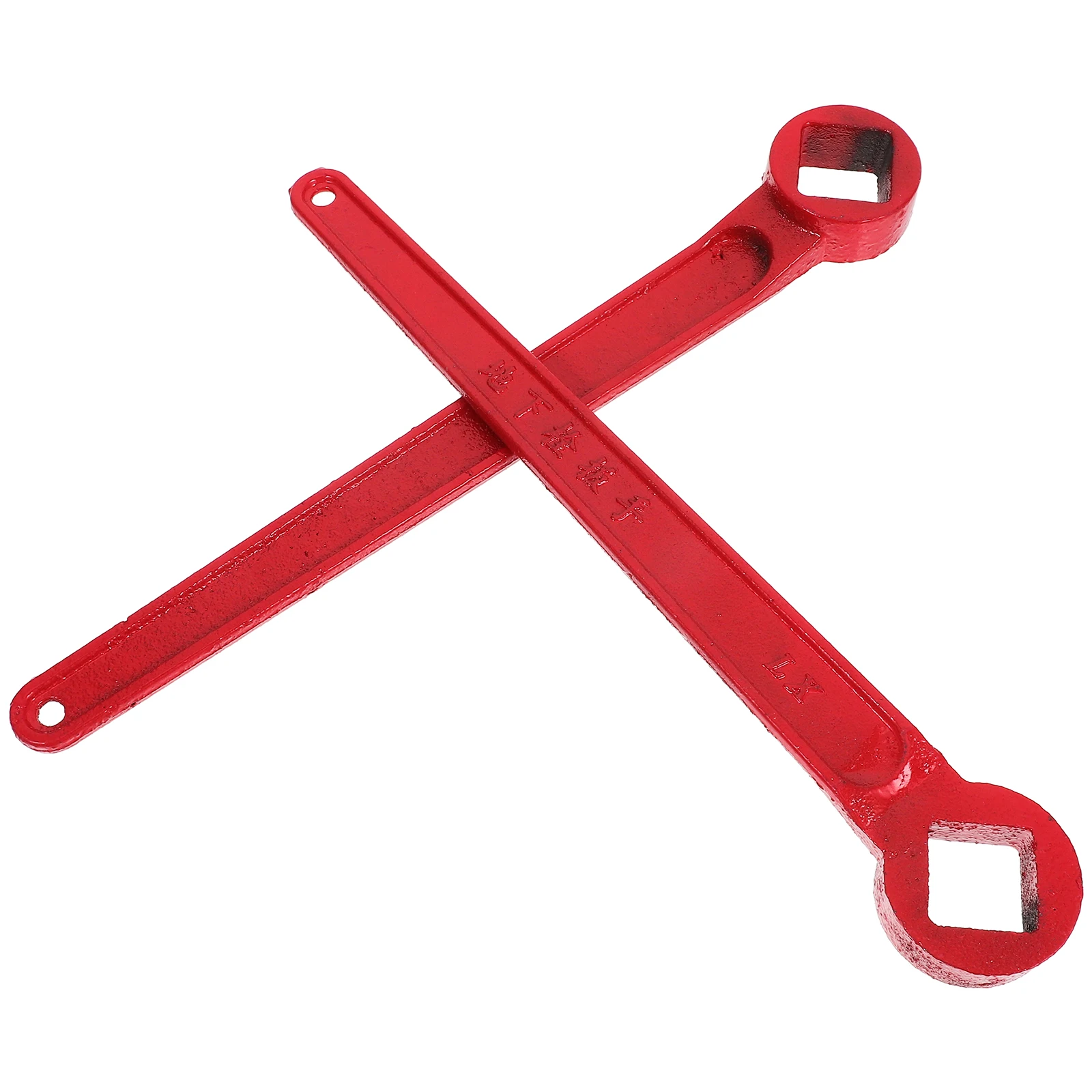 

2pcs Fire Wrench Thickened Cast Steel Adjustable Spanner Emergency Tools Metal Hydrant Wrench Set Fire Fighting