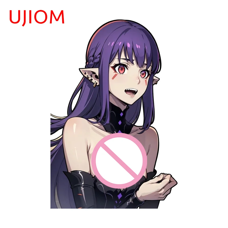 UJIOM Esil Radiru Wall Sticker Sexy Figure Funny Bathroom Computer Host Decal Occlusion Scratch Toilet Decoration Stickers
