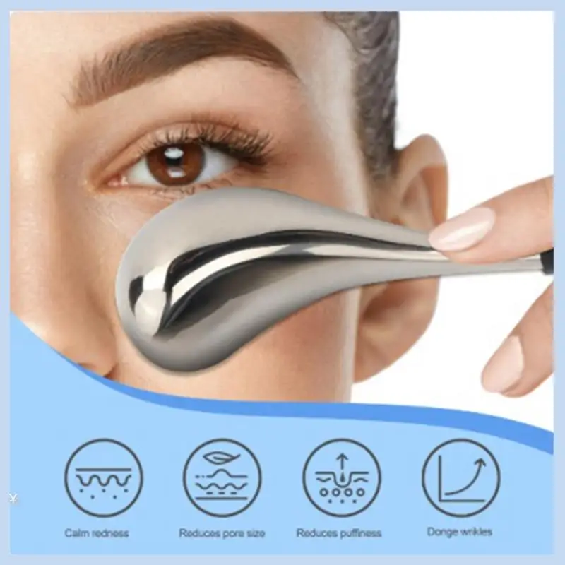 Eas-resfriamento beleza facial varas onda de gelo bola massagem facial olho salão de beleza ferramentas de cuidados com a pele para meninas spa rolo frio