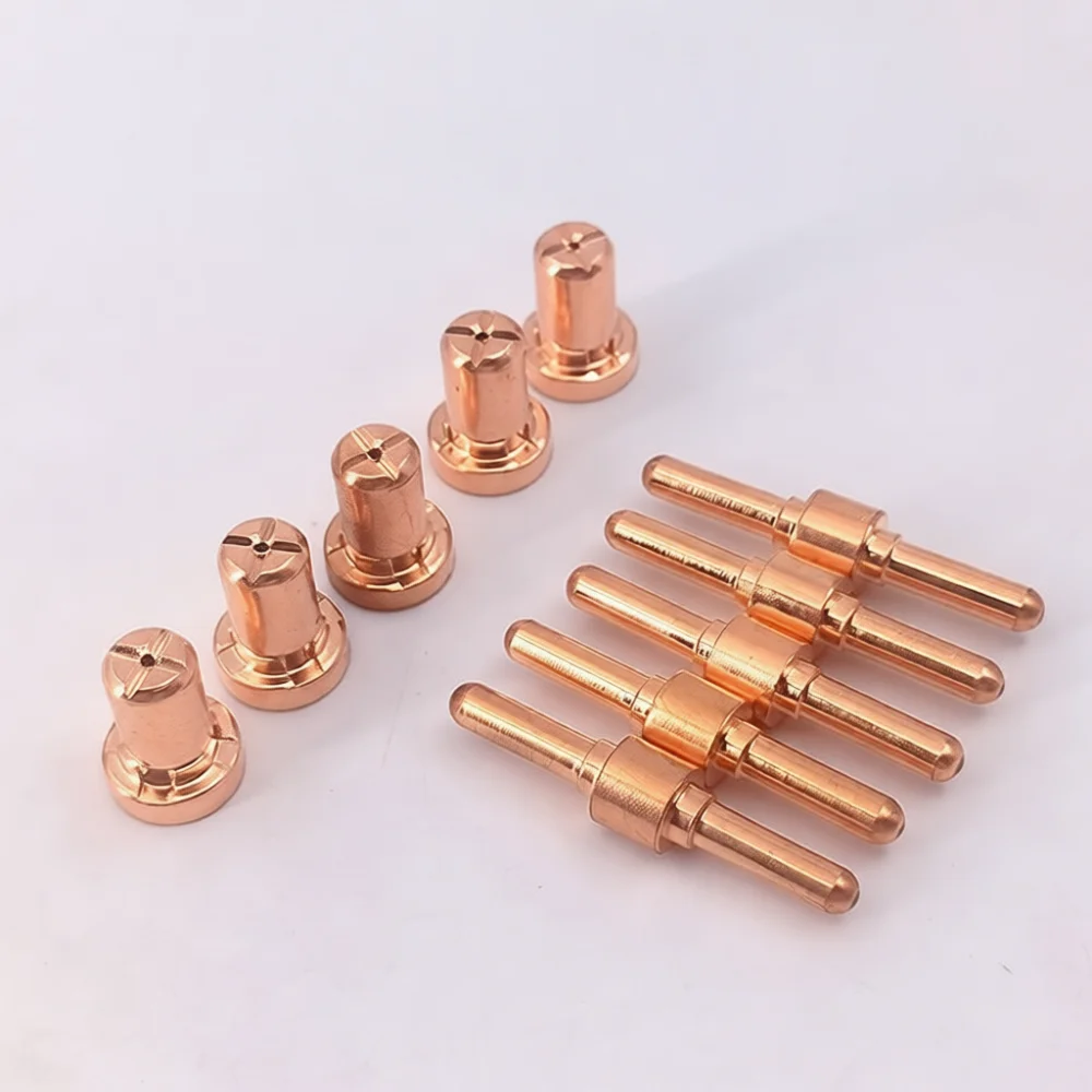 PT31 Plasma Torch Consumables Kit Extended Tips Electrodes Nozzles Shield Cap For CUT40 LGK40 Air Cutting Machine Metal Repair
