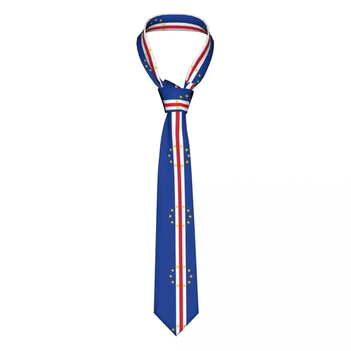 Tie For Men Formal Skinny Neckties Classic Men's Cape Verde Flag Wedding Tie Gentleman Narrow