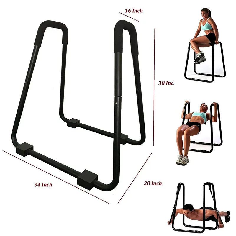 

Parallettes Sport Fitness Equipment Tricep Muscle Strength Trainer Calisthenics Exercise Dip Station Bar Pull up Push Ups Stands