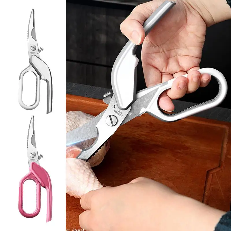 Kitchen Shears Chicken Bone Scissors  Stainless Steel Poultry tool Multipurpose Seafood Cutter Fish Scale Knife kitchen gadgets