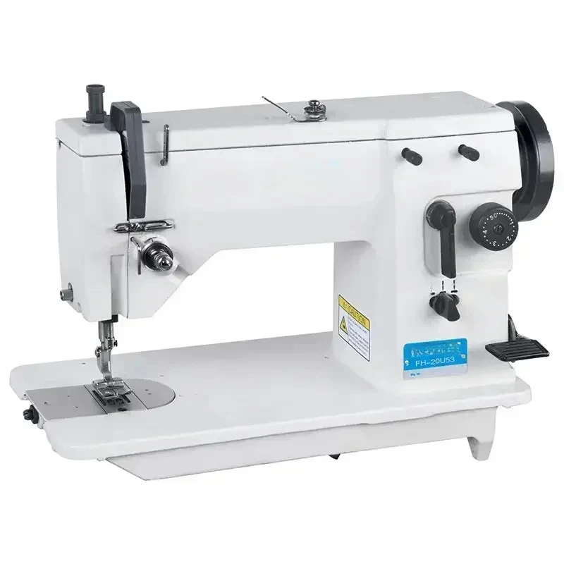 Jukky 20U33 Zigzag Industrial Sewing Machine Heavy Du-Ty Walking Foot Machines Electronic Iron 25 With Motor And Table