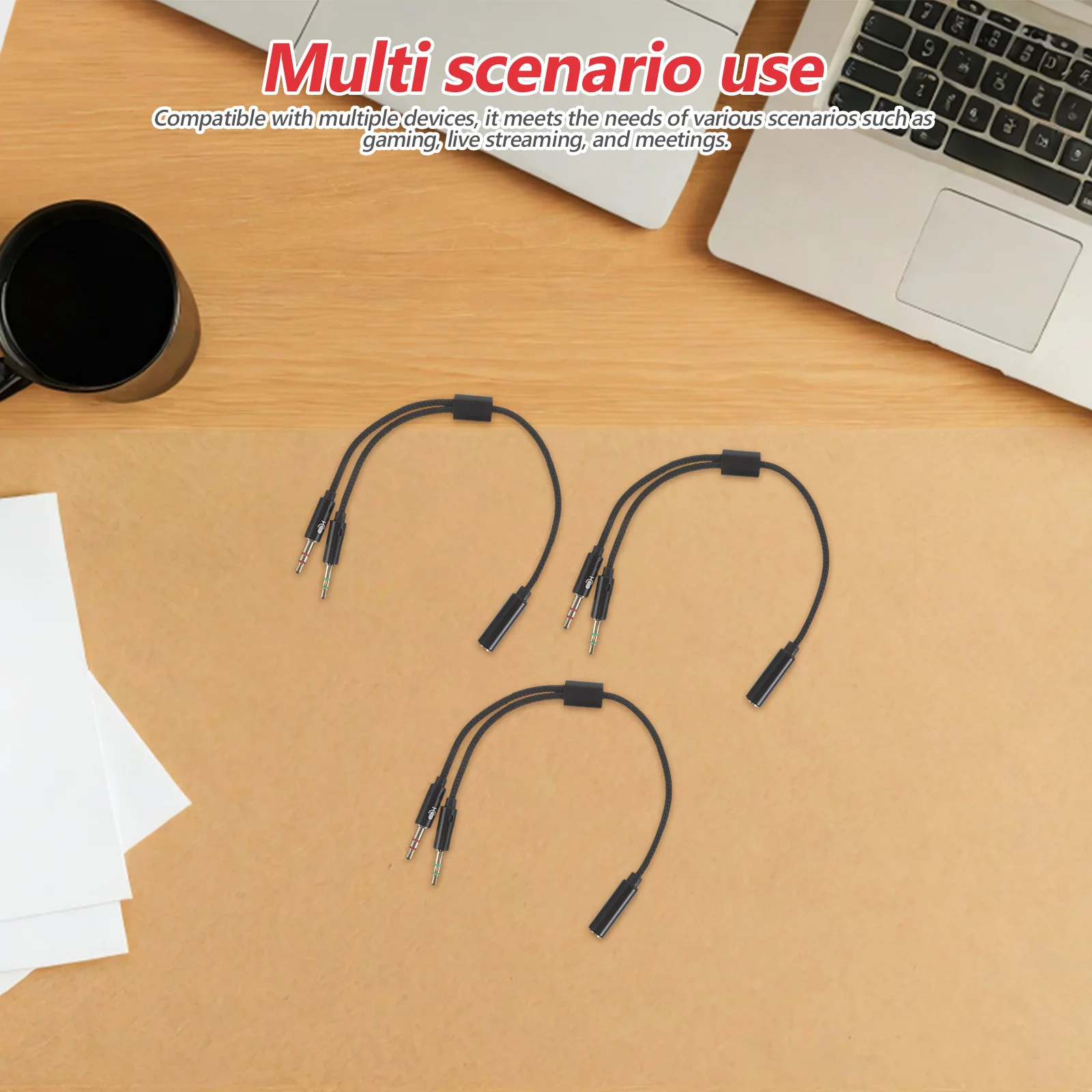 

5 шт. адаптер для наушников «мама-папа» разъем для микрофона Y-разветвитель аудиокабель стерео разветвитель для наушников для игрового класса