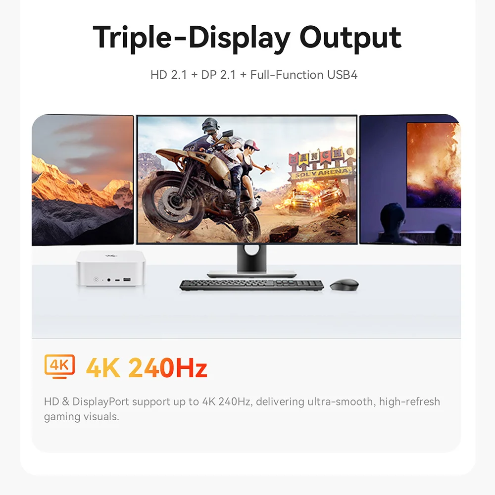 Beelink SER9 Pro Max AMD Ryzen 7 H255 24GB LPDDR5X RAM 1TB NVMe SSD Win 11 Ubuntu Type C Wifi6 BT5.2 Gaming PC SER9 HX370 HX470