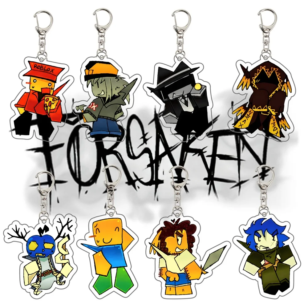 Llaveros Acrílicos HOT Game 6CM Guest 1337 Forsaken - Colgante de Llavero para Fans de Videojuegos con Personajes como Noob/Shedletsky/John Doe/c00lkidd/Elliot - Regalo para Aficionados al Gaming
