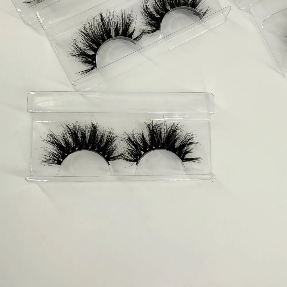 Ciglia di visone all'ingrosso Ciglia di visone 5D Venditore Ciglia arricciate da 25 mm
