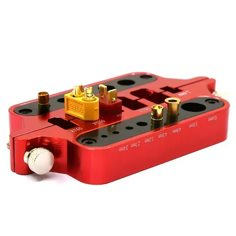 RC Metall Mini rot Lötwerkzeug Halter Modellauto Drohne Marine Schweißwerkzeug T Stecker Stecker XT60 XT90