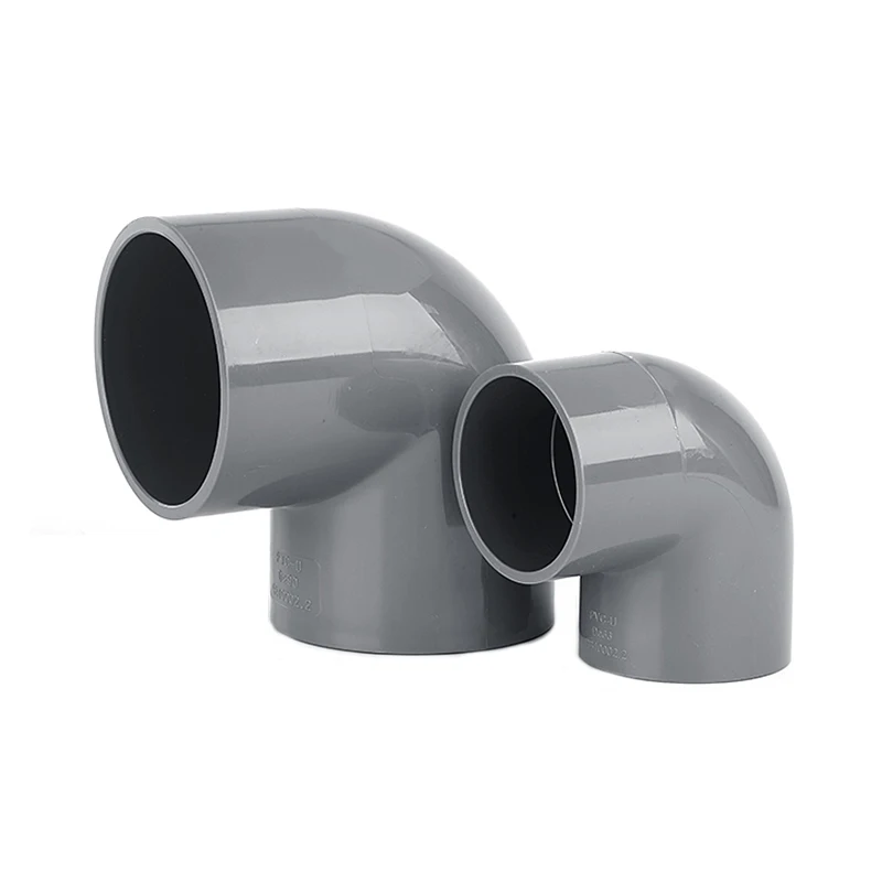 1/2/5/10PCS 16-160mm Grey PVC Pipe 90 Degree Equal Elbow Connector Aquarium Fish Tank Garden Irrigation Water Supply Fittings