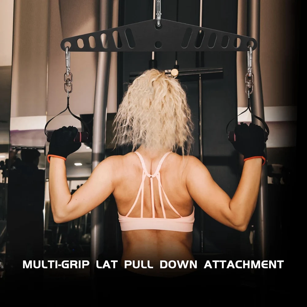 

AZ-Multi-Grip LAT Pull Down Bar For Home Gym Fitness Spreader Plate LAT Pulldown Attachments System Cable Machine Handle