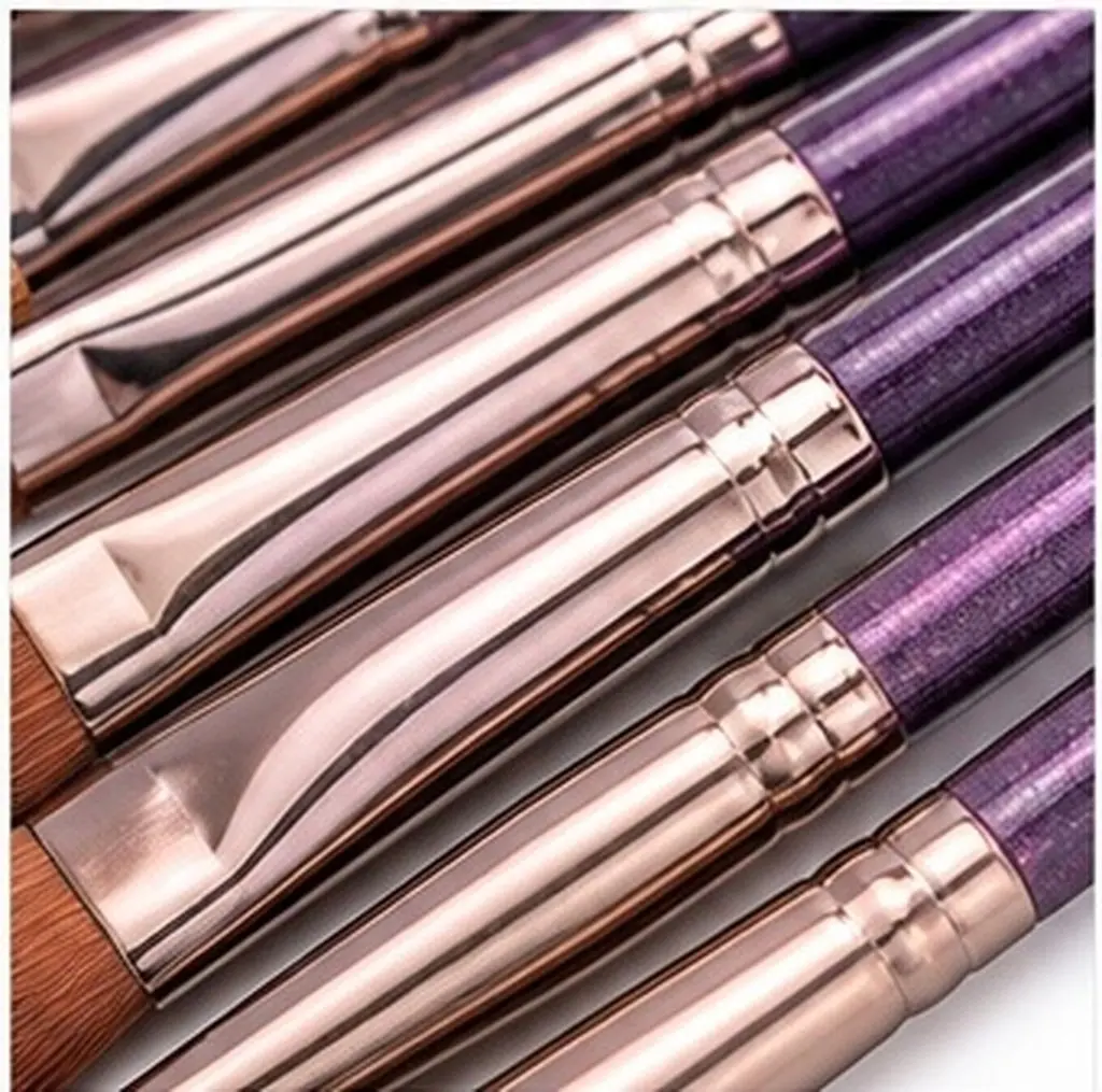 15-Piece Makeup Brush Set Nylon Bristles Plastic Handles Professional Face Brushes for Women Ideal Gift