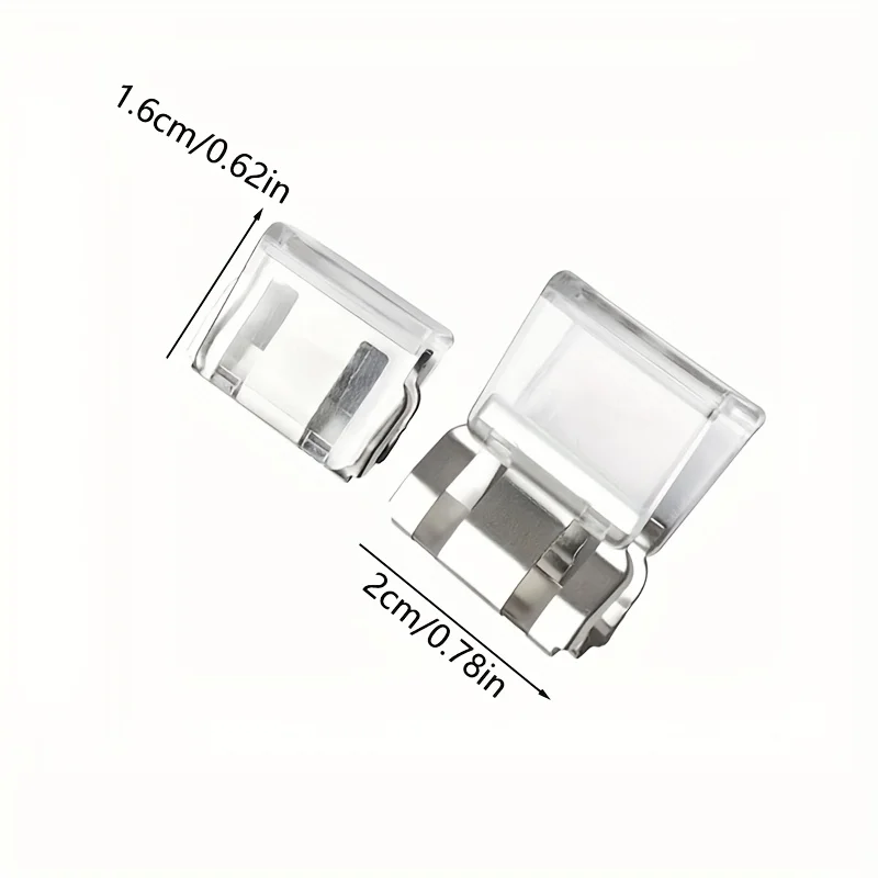 10pcs Invisible Leg Shortening Clip, Adjustable Hem Clips for Pants Sleeves, No Slip Clothing Clips for Instant Shortening