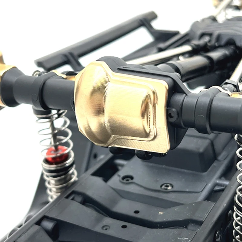 RC Car Upgrade Brass Rear Axle Rear Cover Set for 1/10 TRX4 HUANGBO 1/10 R1001 R1002 R1003 RC Car Toy Parts [A17I Toy]