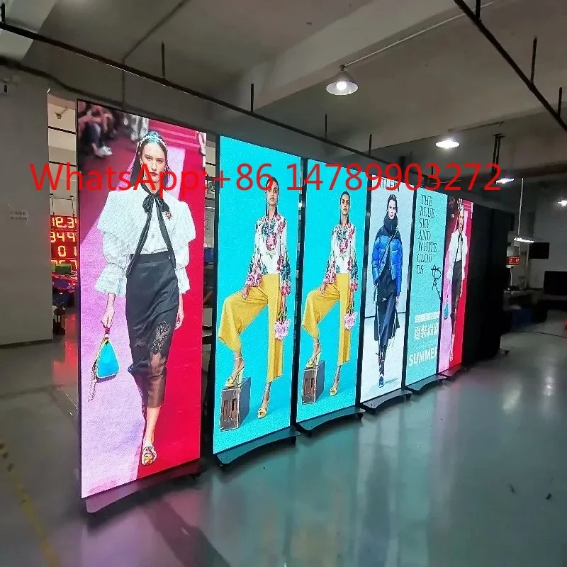 

P2 P2.5 Floor Standing LED Poster Full Color Indoor Commercial Advertising Screen