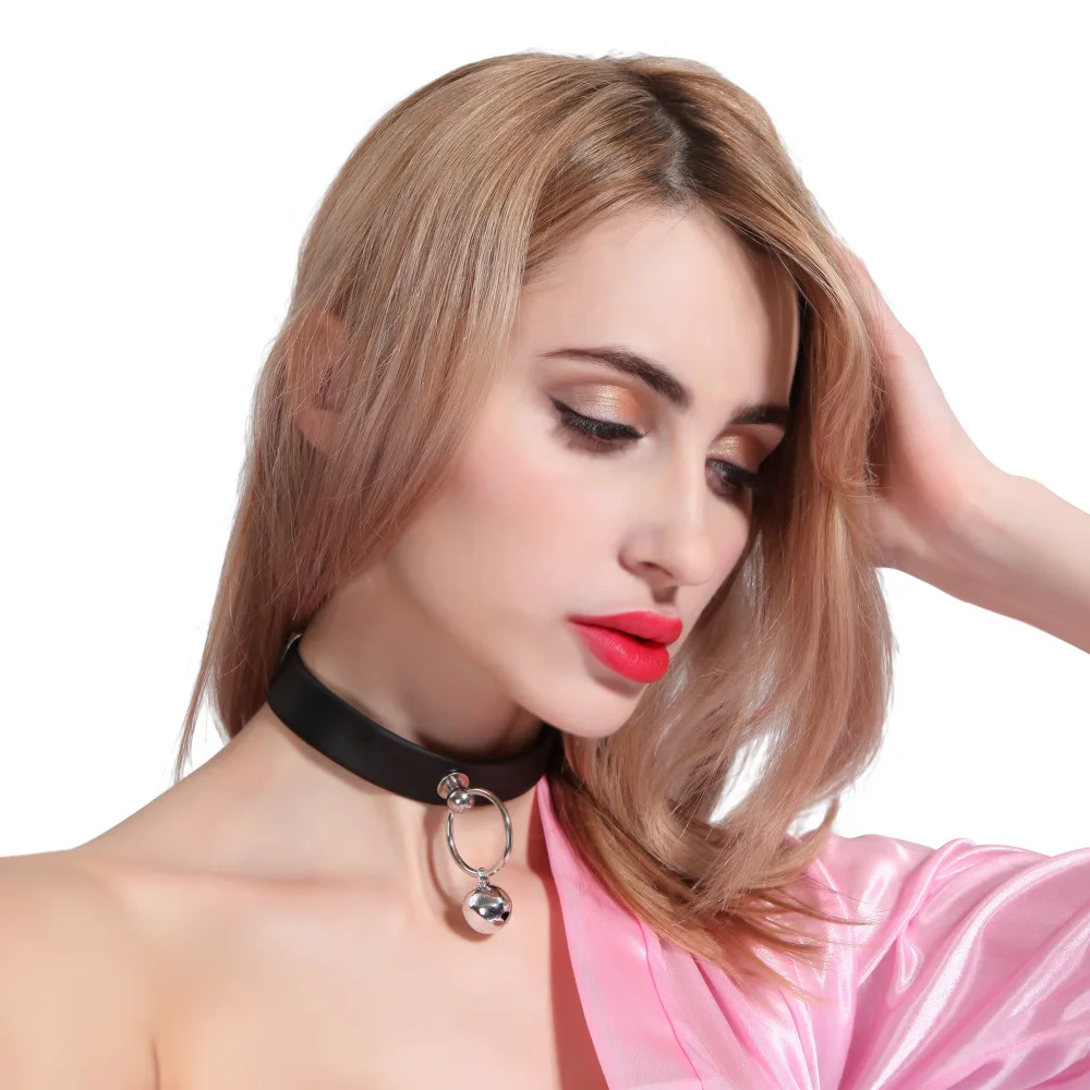 

Sexy PU Leather Necklace Woman Black Punk Choker Collar Necklace Lock Key Spike Chocker Gothic Cosplay Accessories Party Jewelry