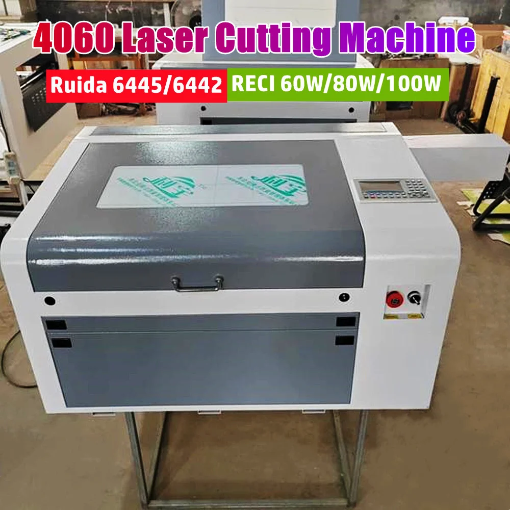 

RECI 60W 80W 100W Ruida 6445/6442 Control 4060 Laser Cutting Machine 400X600mm CO2 USB Laser DSP Ruida CNC4060 Engraving Machine