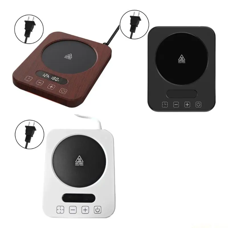 D0AB 110V 80℃ Mug Warmer Coffee Cup Warmer for Desk Cup Warmer Home Office Use