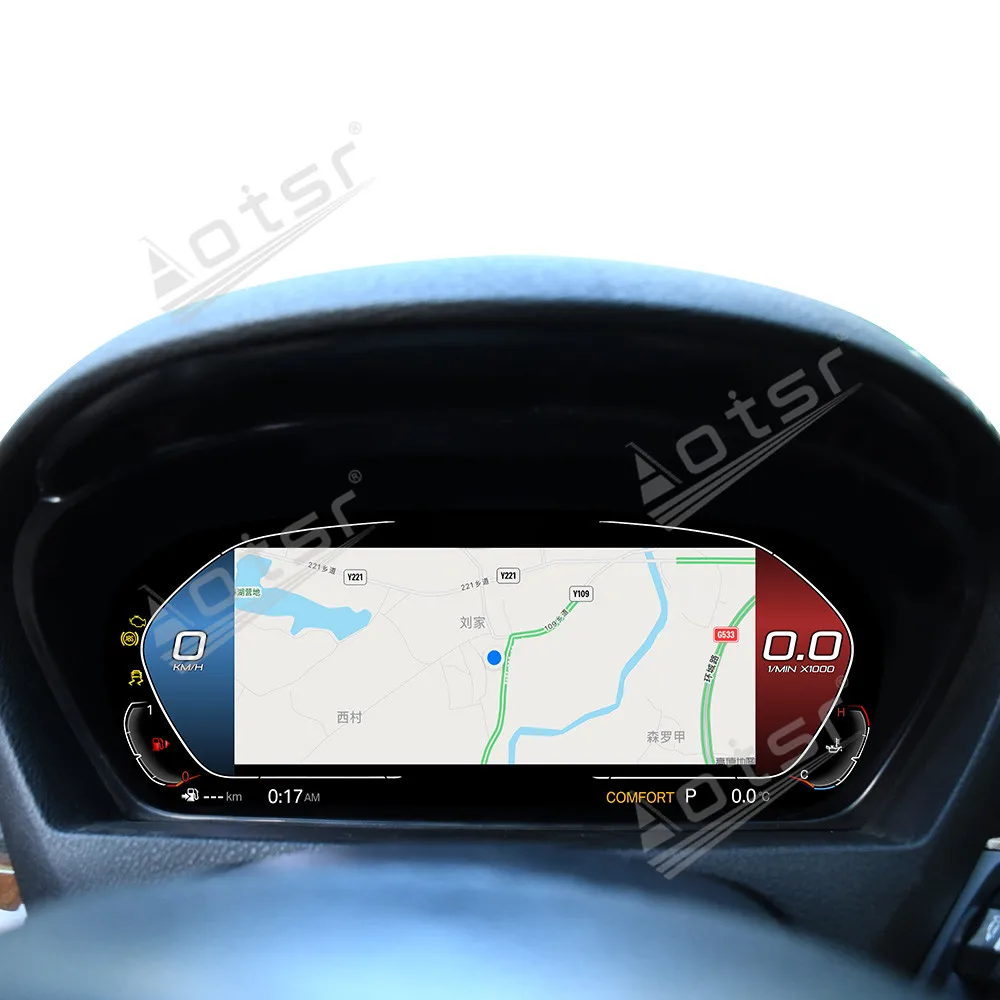 Digital Instrument Cluster For BMW 12.3 Inch X5 E70 X6 E71 2006-2013 CIC CCC Series LCD Cockpit Carplay Dashboard Multi Function