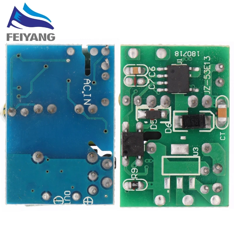 Módulo de fuente de alimentación con interruptor aislado, 5V, 700mA (3,5 W), 12V, 400mA, 5W, para Arduino AC-DC, módulo reductor de 220V, giro de 5V