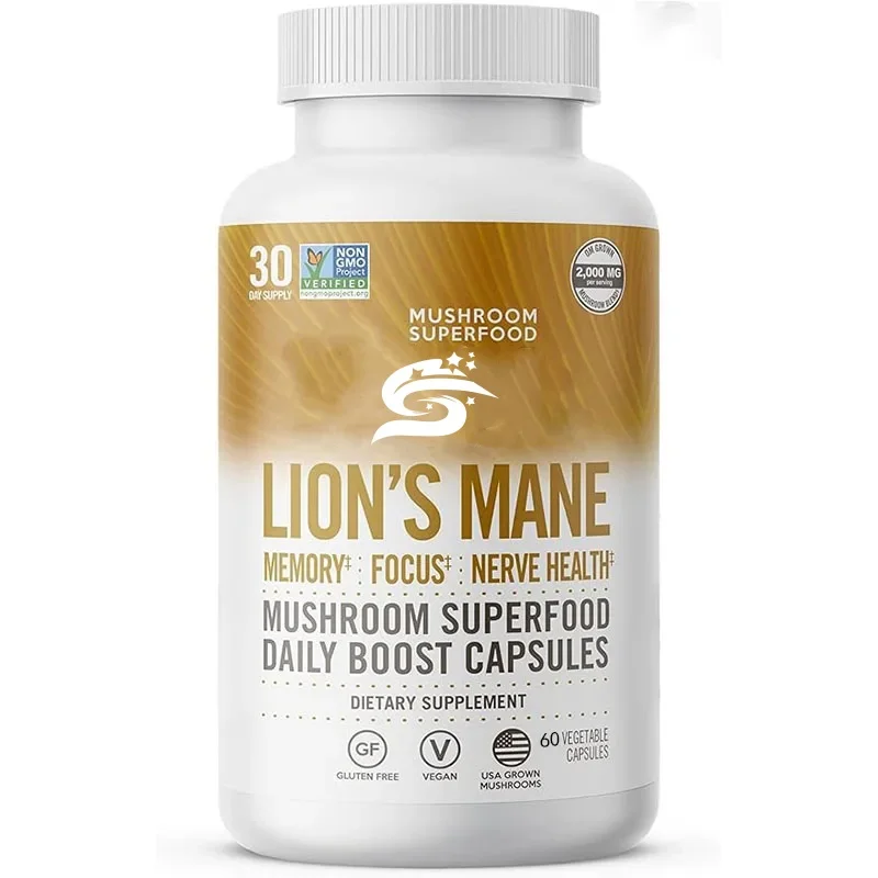 

Mushroom Capsule Super Food Supplement, 60 Capsules