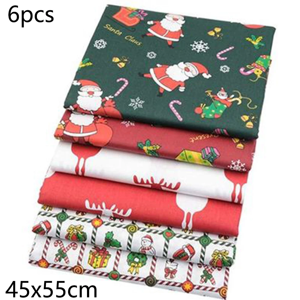 Kerajinan Patchwork Kain DIY Santa Paket Jahit Dekorasi Klasik Kain Perayaan Buatan Tangan Rumah 100% Katun Lembut