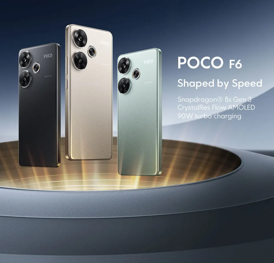 POCO F6 Smartphone Snapdragon®8s Gen 3 50MP Camera 6.67" 1.5K 120Hz DotDisplay 90W charging 5000mAh 5G NFC