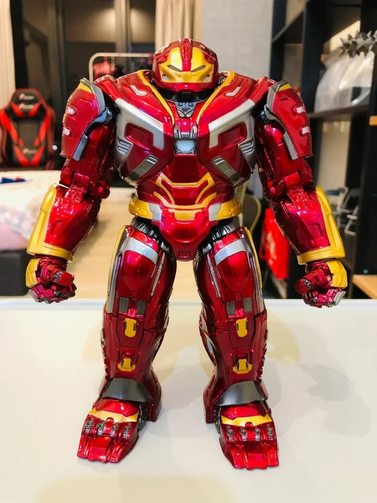 The Avengers Action Figure Hulkbuster Statue Collect Model Metallic Paint Figurine Adult Kid Xmas Toy Funny Gift Desk Decor