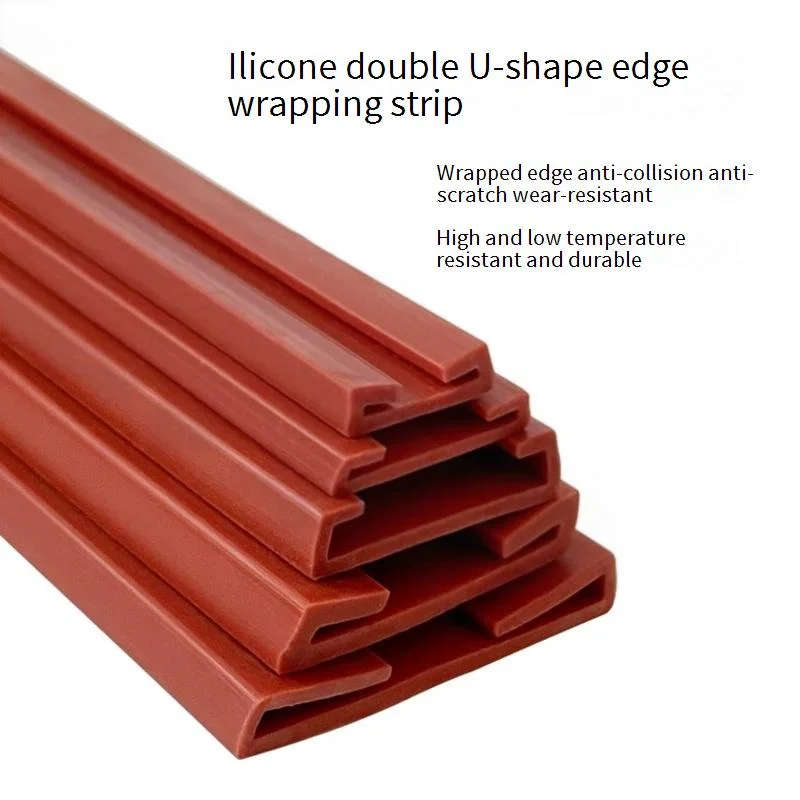 Double U-Shaped Rubber Sealing Strip For Automotive Doors And Windows, Universal Cushioning And Anti-Collision Sealing Strip