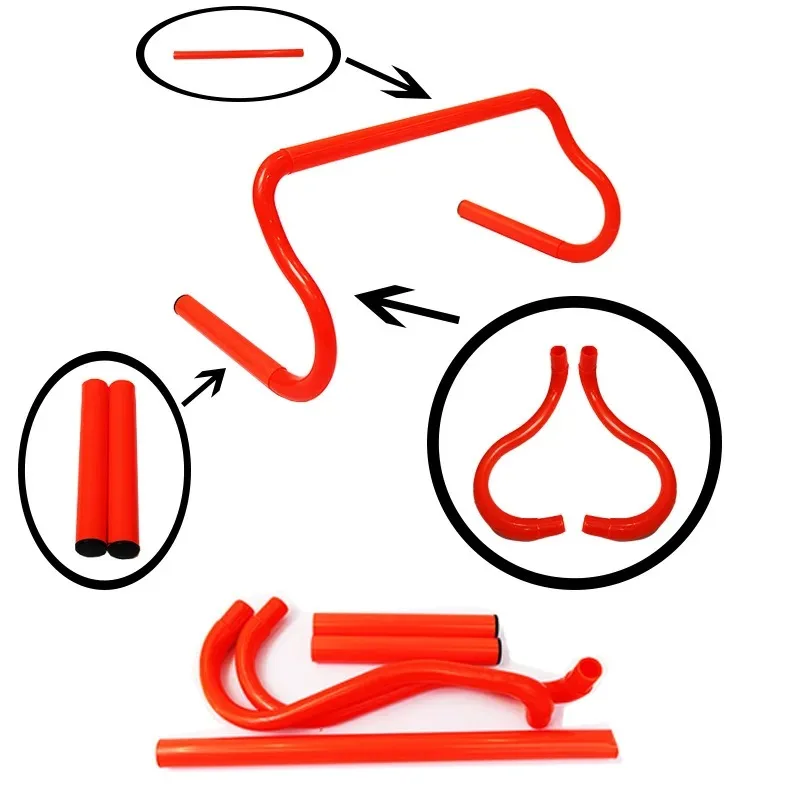 23cm折りたたみ式ハードルサッカー練習器具サッカースピード敏捷性トレーニングハードルジャンプバー屋外スポーツアクセサリー