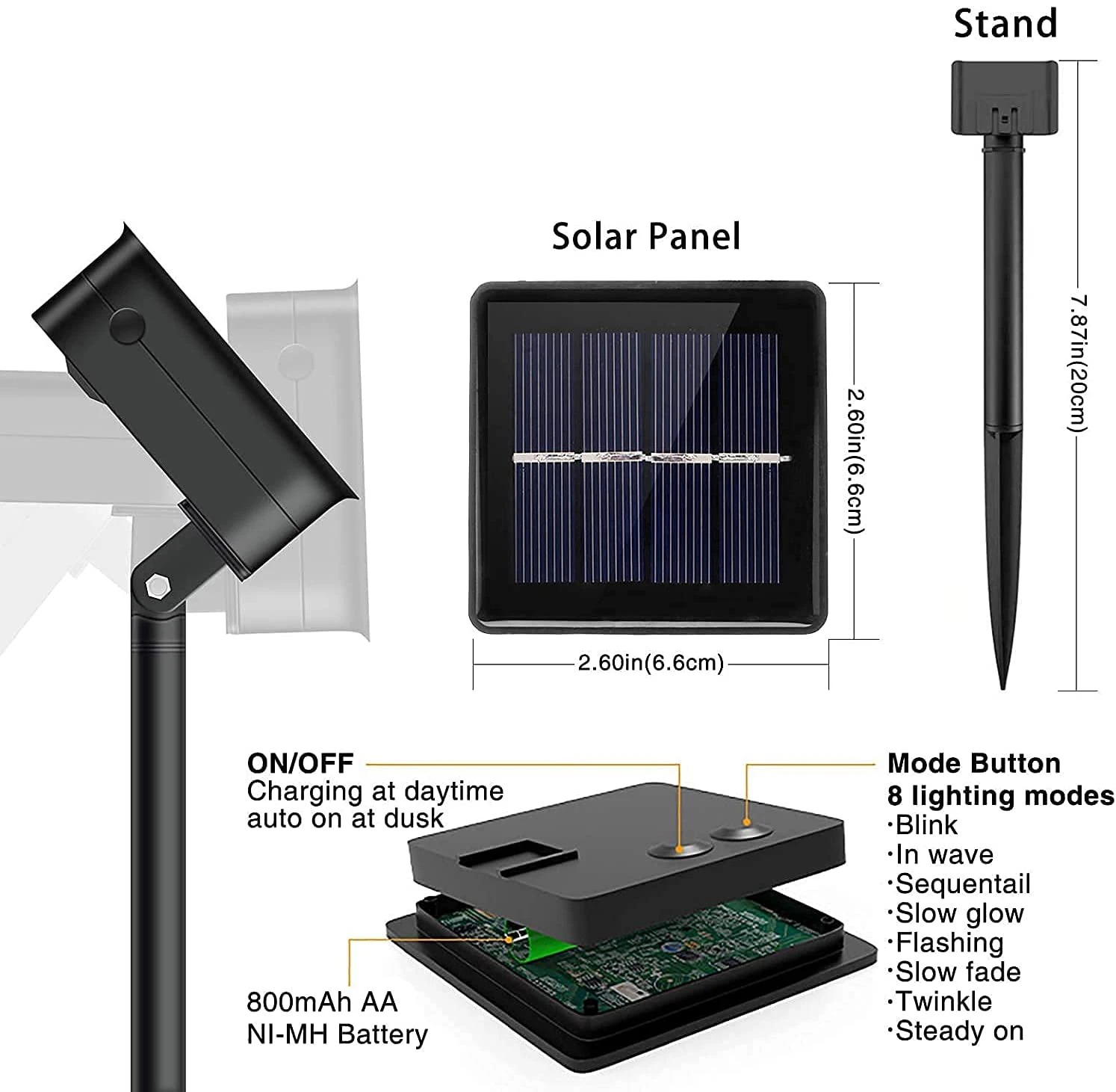 Guirxiété lumineuse solaire à LED pour jardin extérieur, lampe feston, nickel é, étanche, décoration de cour, guirxiété de Noël, 1 à 2 pièces, 32m,