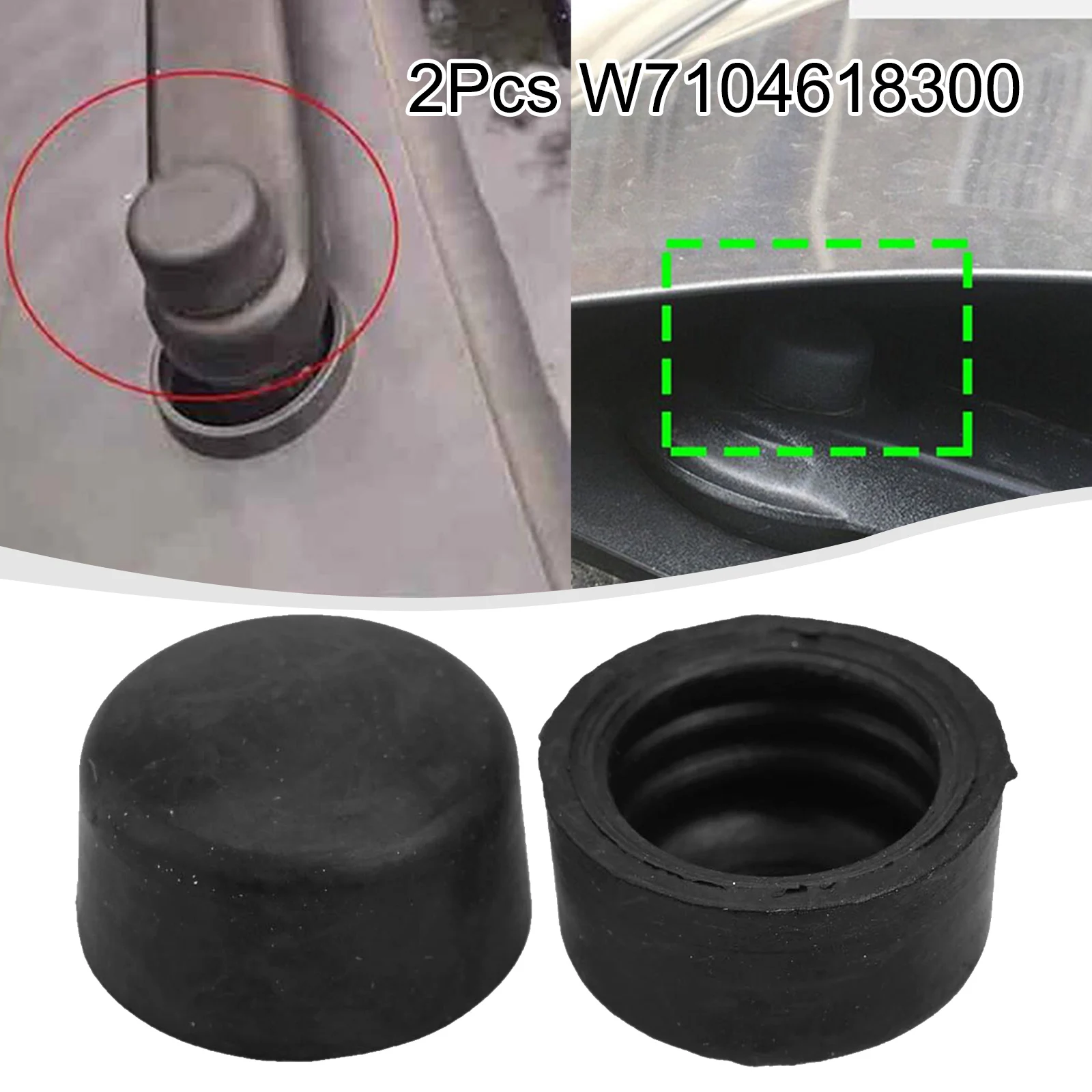1Pc/2pc Car Wiper Arms Nut CoverCap For Ford For Focus For Fiesta For Edge W710461S300 1324768 Black Rubber Wiper ARMS Nut Cover