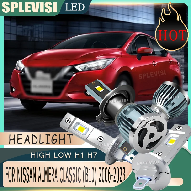 

No Connection Trouble durable Headlight hi/low beam LED For NISSAN ALMERA Classic (B10) 2006 2007 2008 2009 2010 2011 2012-2023