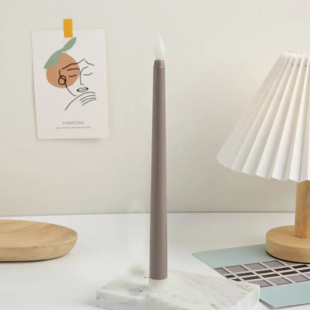 Simulation Led Candles Battery Operated with Flickering Flame Flameless Taper Candles 3D Wick Creative Atmosphere Light