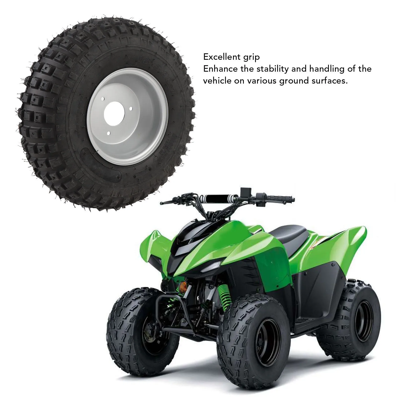ATV UTV الإطارات ثقب برهان ممتاز الطريق قبضة 6PR 16X8-7 الإطارات مع حافة استبدال 7 بوصة لعربة حديقة جزازة العشب #5