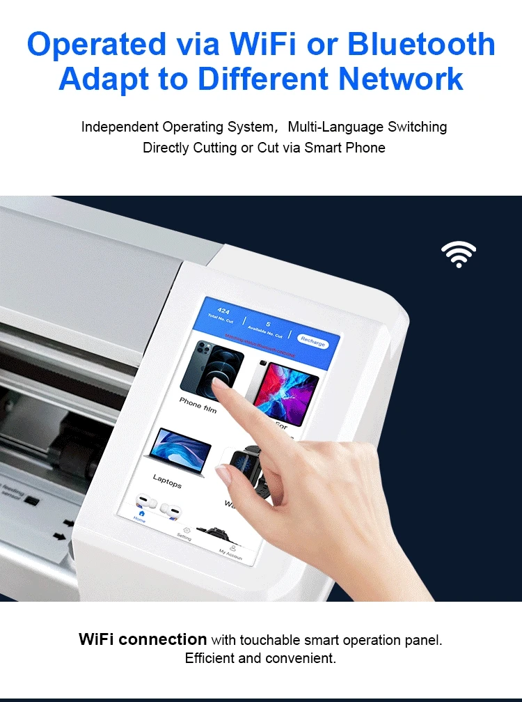 Hot Selling Fully Automatic and Unlimited Cuts Plotter Cutting Machine for Tpu Sheet Material for Mobile Phone Screen Protector