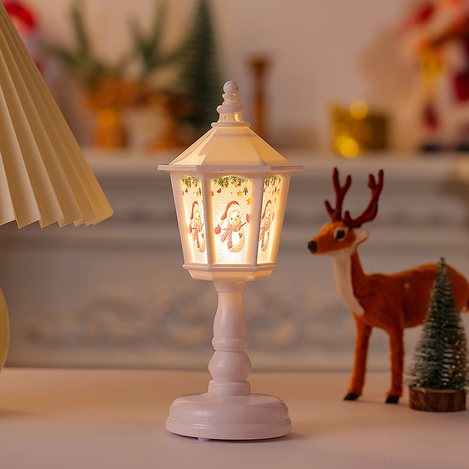 Ornamenti di natale luce notturna di natale luci a vento a LED lampada da notte ricaricabile USB lampade da comodino da tavolo portatili regali per la famiglia