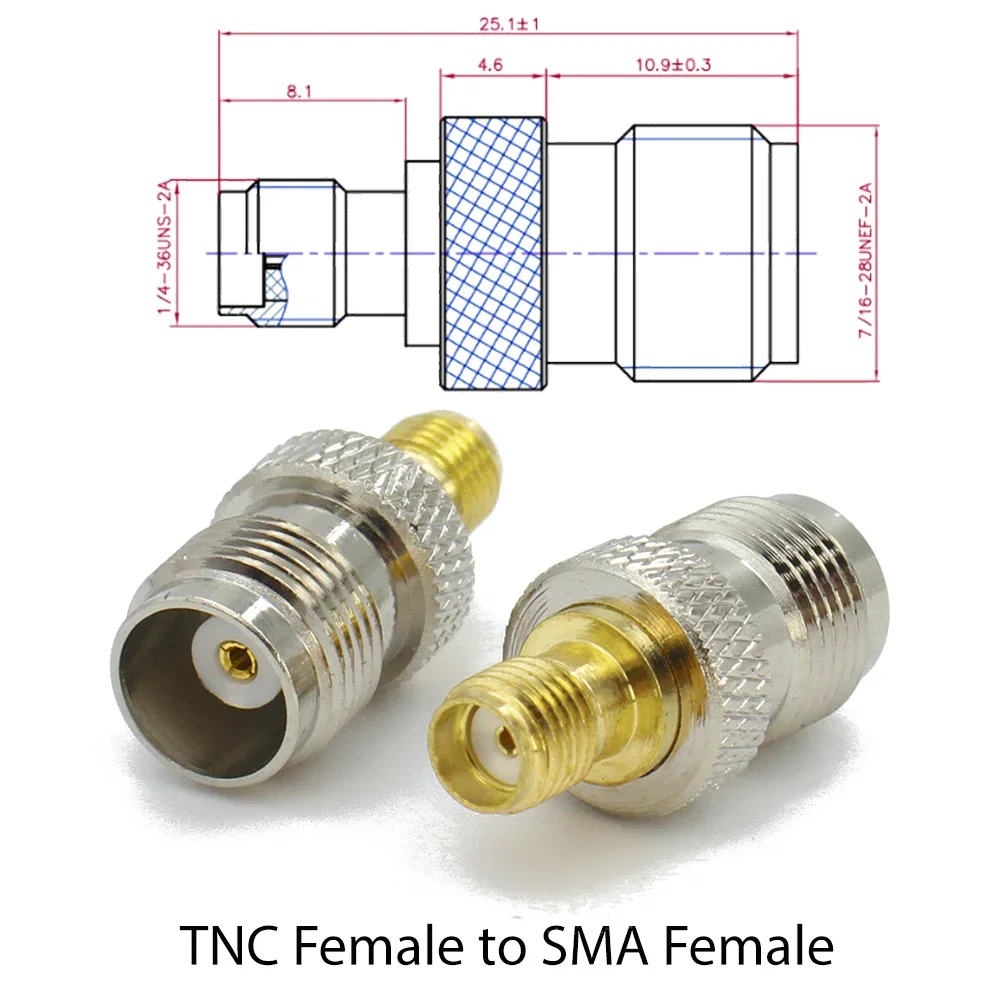 TNC to SMA Male / Female RF Coaxial Adapter High Quality Coax Connector Copper Jack Plug Straight Converter 50ohm Fast Delivery