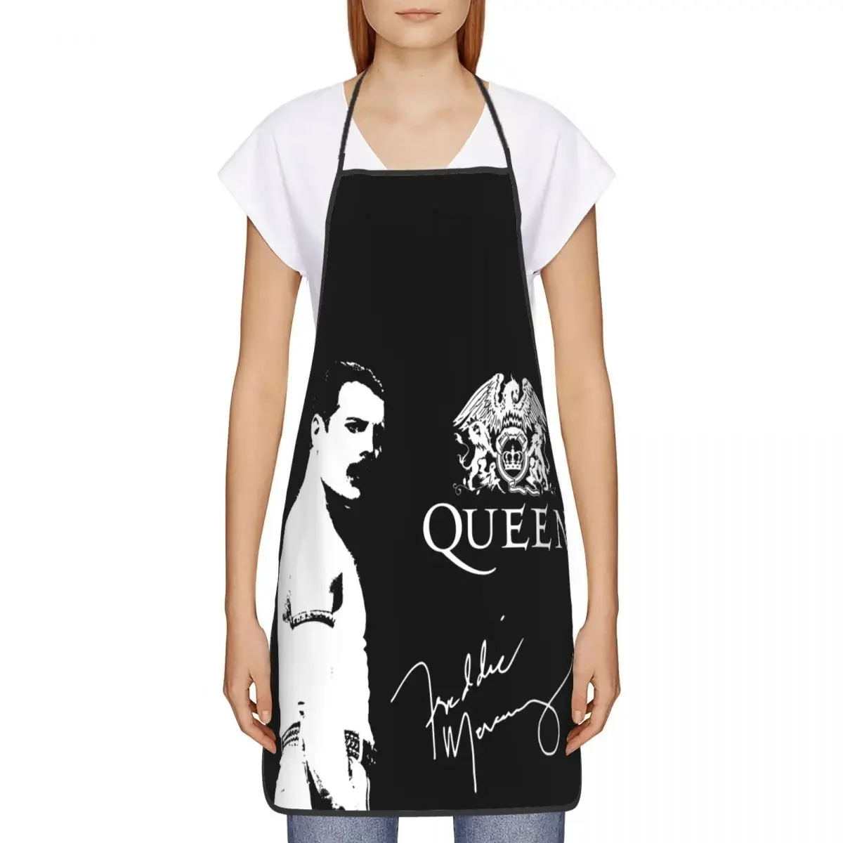 Unisex Band Queen Freddie Mercury Kitchen Chef Cooking Baking Apron Women Men Rock Singer Tablier Cuisine for Gardening