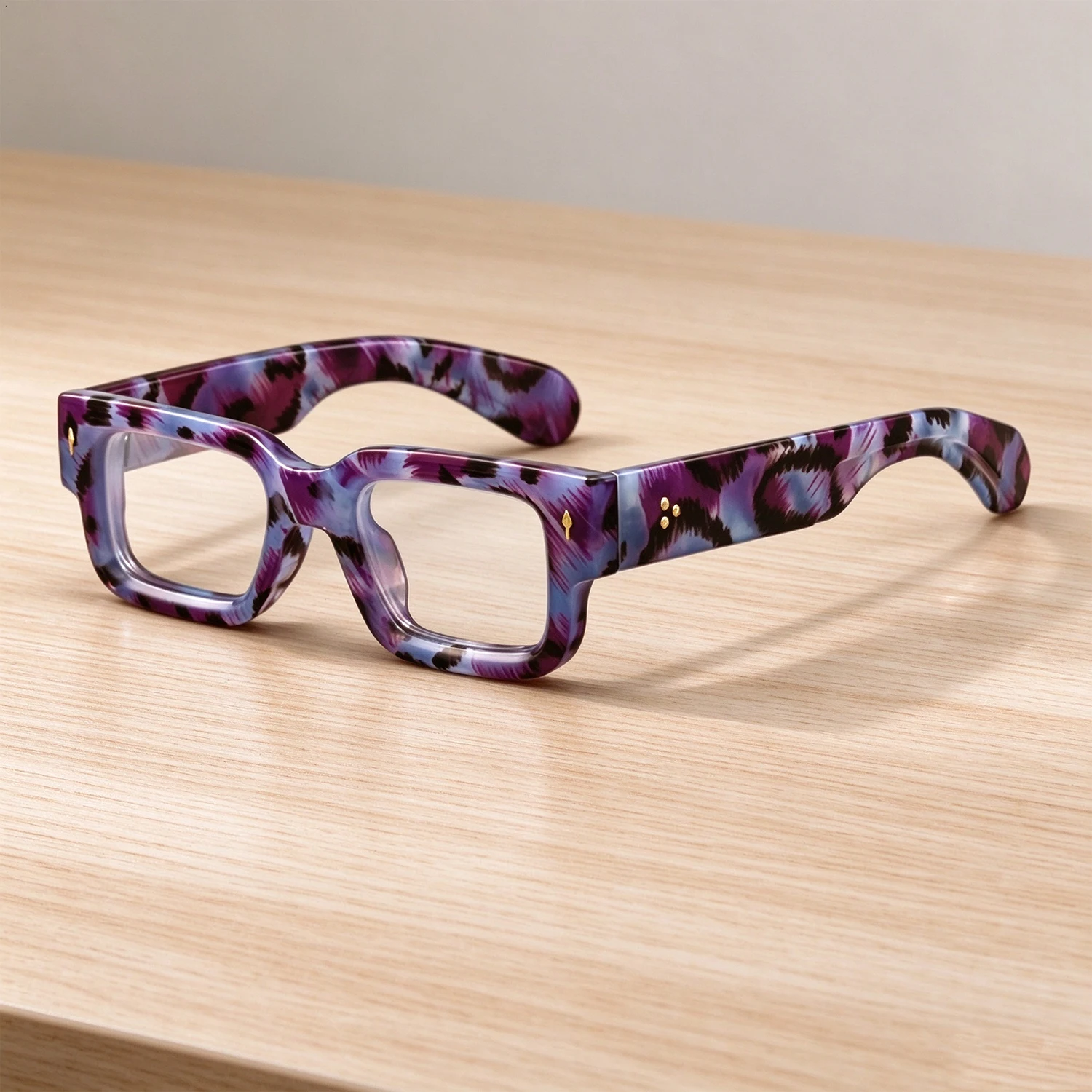 Thick Frame Presbyopic Glasses 146mm Extra Wide PC Frame Anti Blue Light Reading Glasses Unisex Colorful Rectangle Eyeglasses