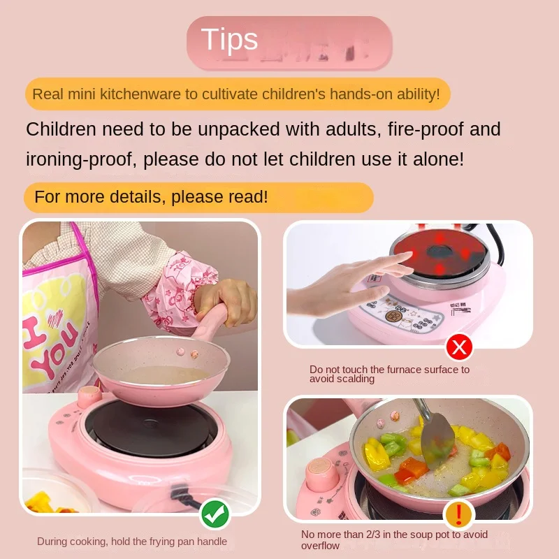 Baby Girls Can Cook Mini Kitchenette Factory Really Cooked Every House Set Girls and Boys Sensory Training Birthday Gift