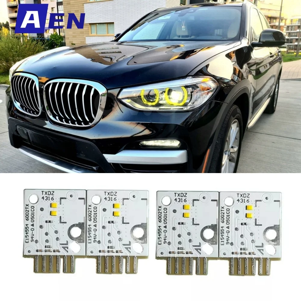 

CSL Yellow Angel Eye For 2019 2020 2021 BMW X3 G01 X4 G02 F97 F98 LED Headlight Non-Adaptive Daytime Running light DRL Module