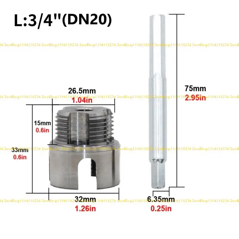 P9FB 3/4'' Pipe Threading Tool Internal & External Pipe Threading Tool for Home