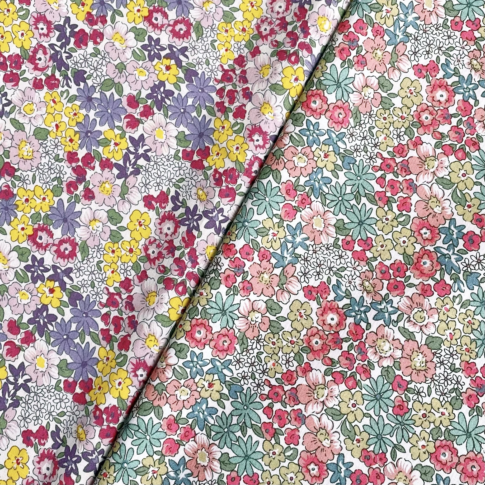 Betsy Floral 100% Cotton Poplin Fabric 40S Like Liberty Digital Printed For Sewing Cloth Dress Skirt Kids Designer Designer