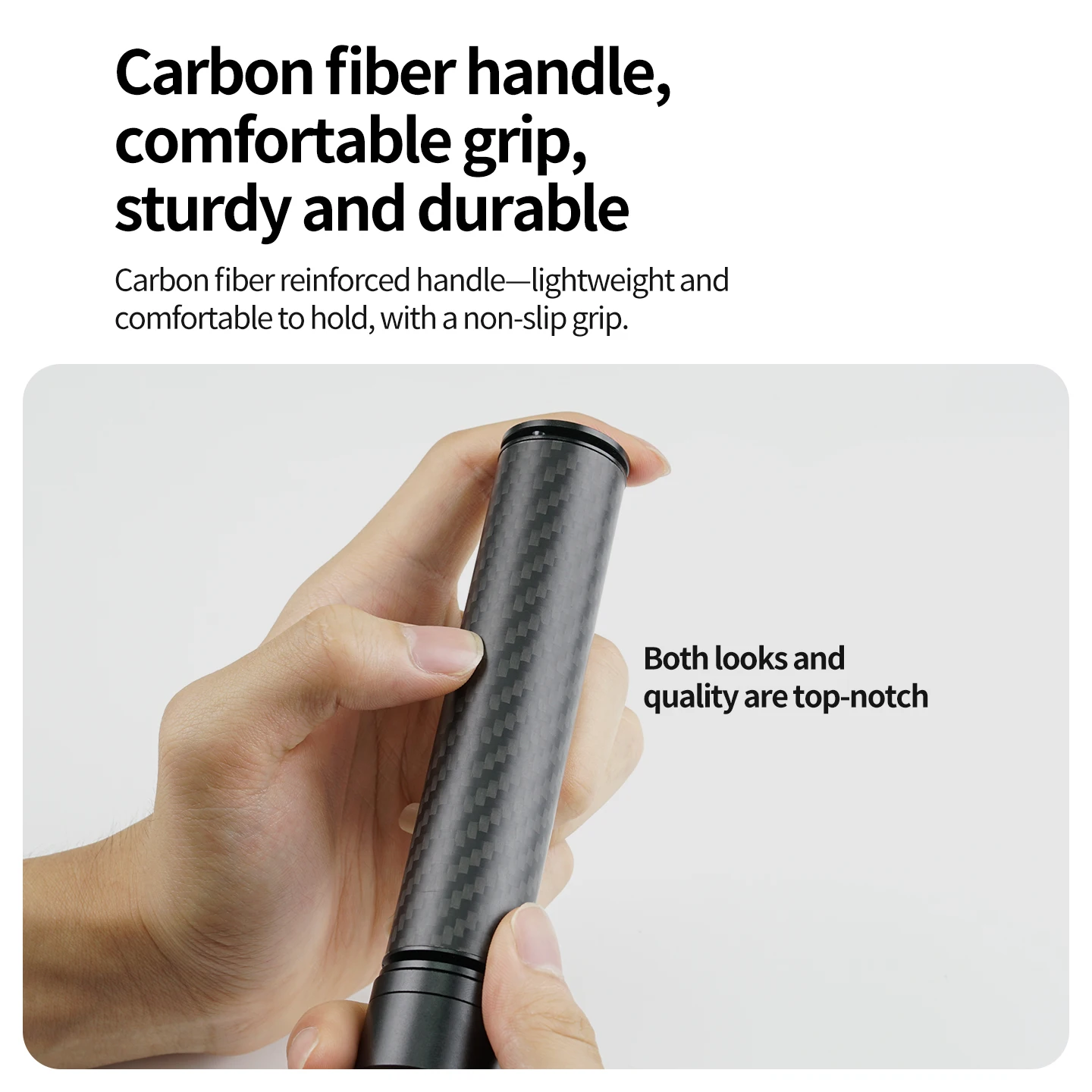 360 ° 360° drehbarer Griff 1/4 Zoll kompatibel mit DJI/Insta360/GoPro 180 ° Verstellbarer Faltbarer Selfie-Stick für 360°-Aufnahmen ° Videos – Detail 12