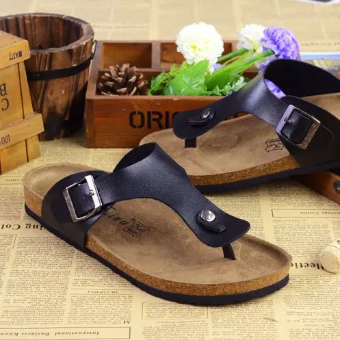 Women Cork Slippers Outdoor Flip Flops Summer Sandals Slippers Men Couple Beach Sandals For Women shoes for women