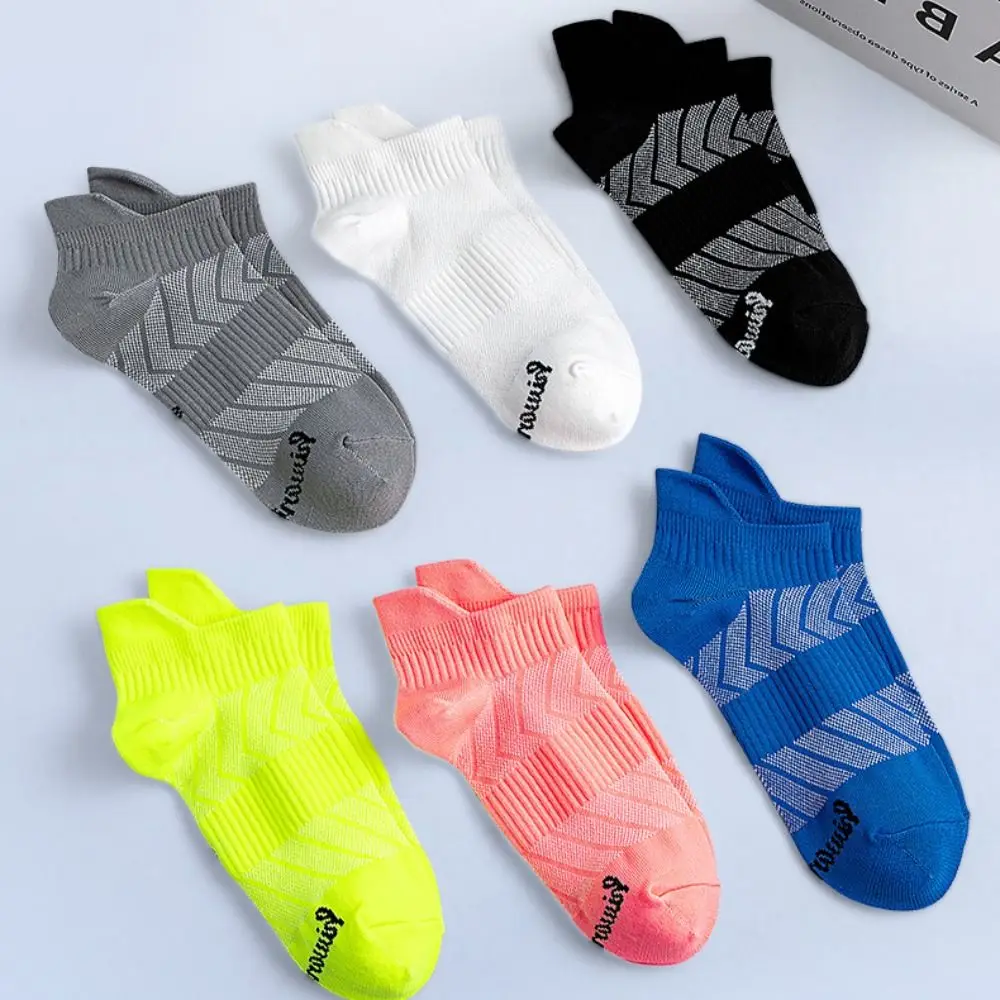 

Letter Printed Men Summer Sports Ankle Socks Stripe Patchwork Men's Mid Tube Mesh Socks Business Sock Non-Slip