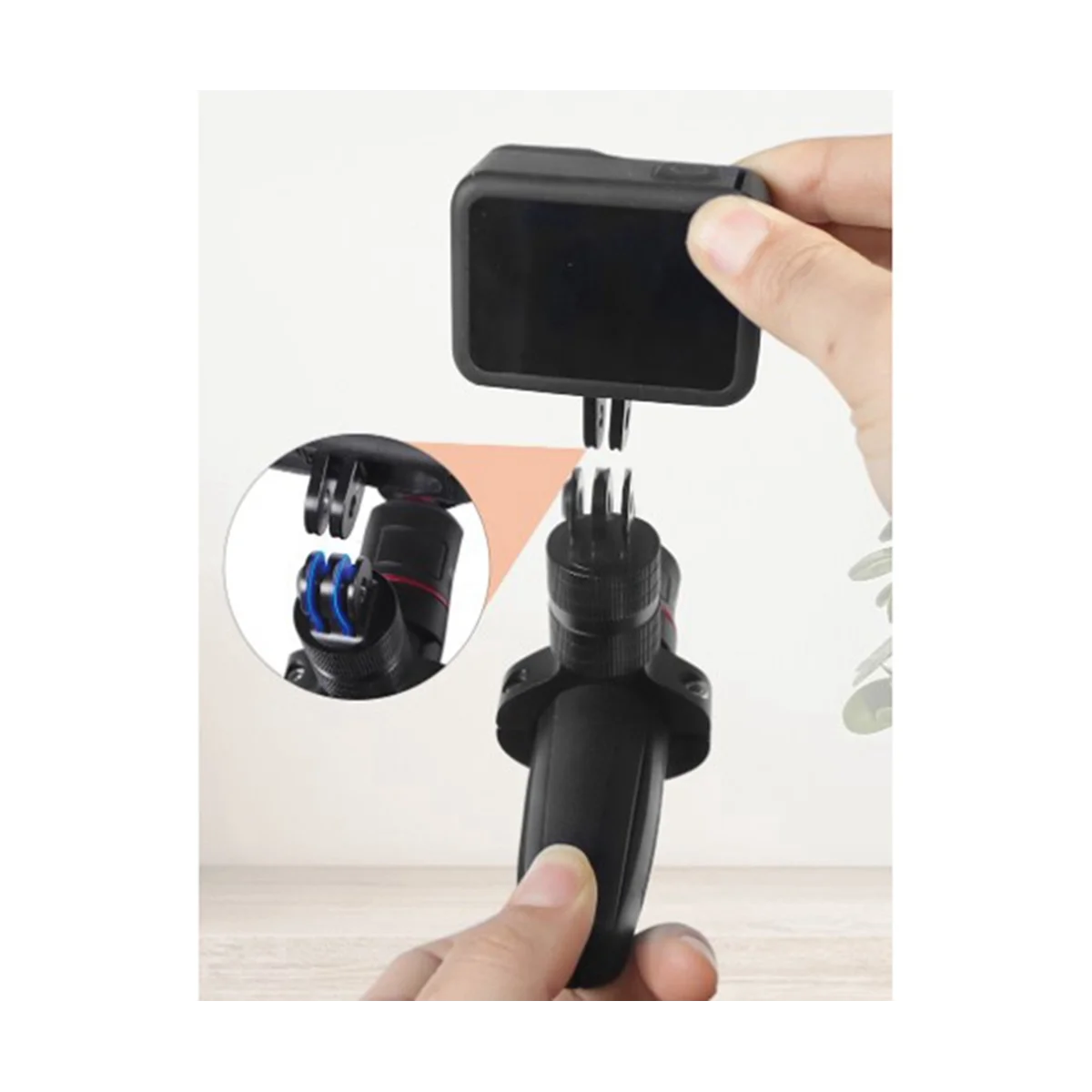 Suitable for Gop11 Camera 360° Rotating Clip Damping Anti-Vibration Regulating Pipe Diameter Bicycle Fixed Clip,B