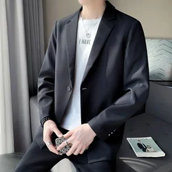 Party White Coat Men's Suit Jackets Single Breasted Male Blazer Summer Korean Style Clothes High Quality Elegant New in Casual